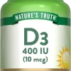 VITAMIN D3 400 IU (10 MCG)