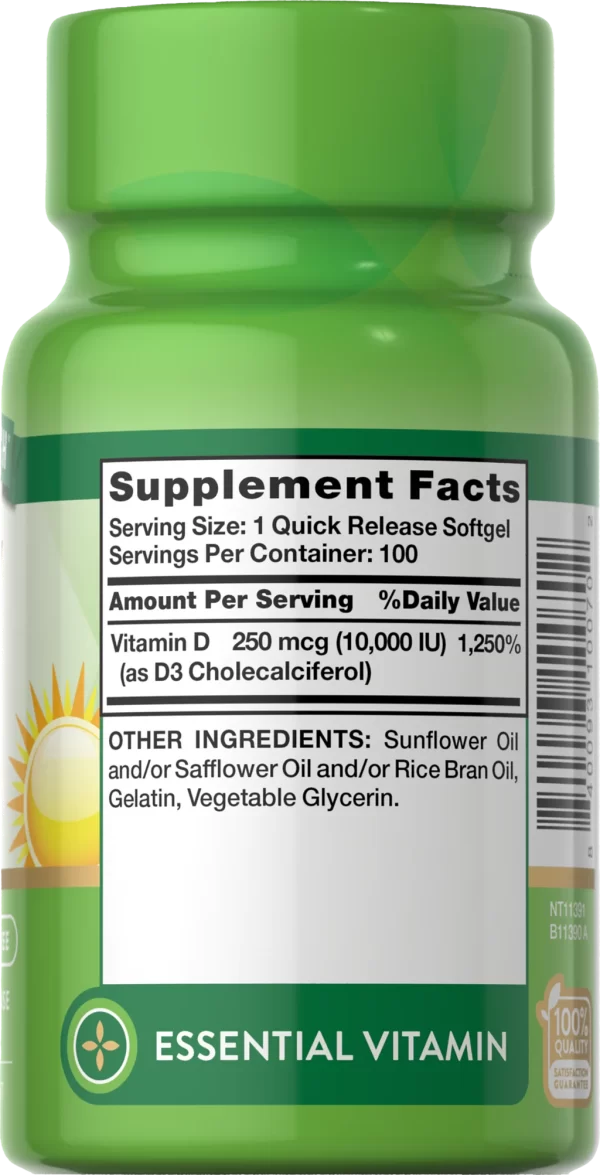 VITAMIN D3 10,000 IU (250 MG) - Image 2
