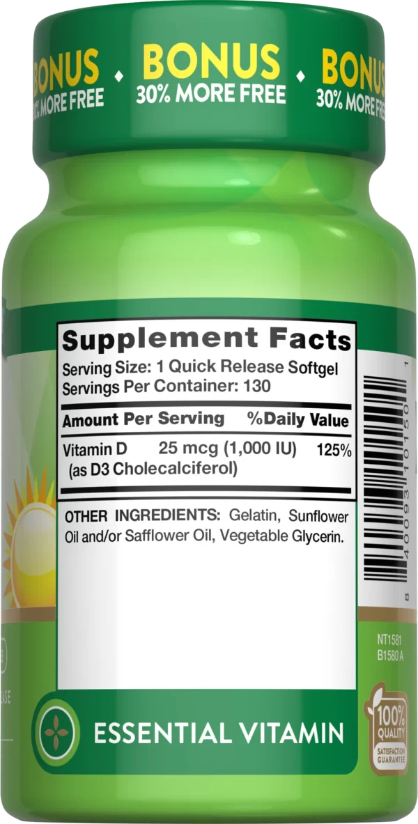 VITAMIN D3 1000 IU (25 MCG) - Image 2