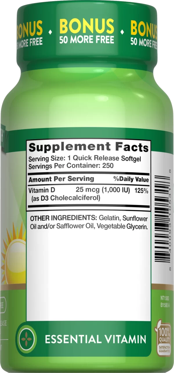 VITAMIN D3 1000 IU (25 MCG) - Image 2