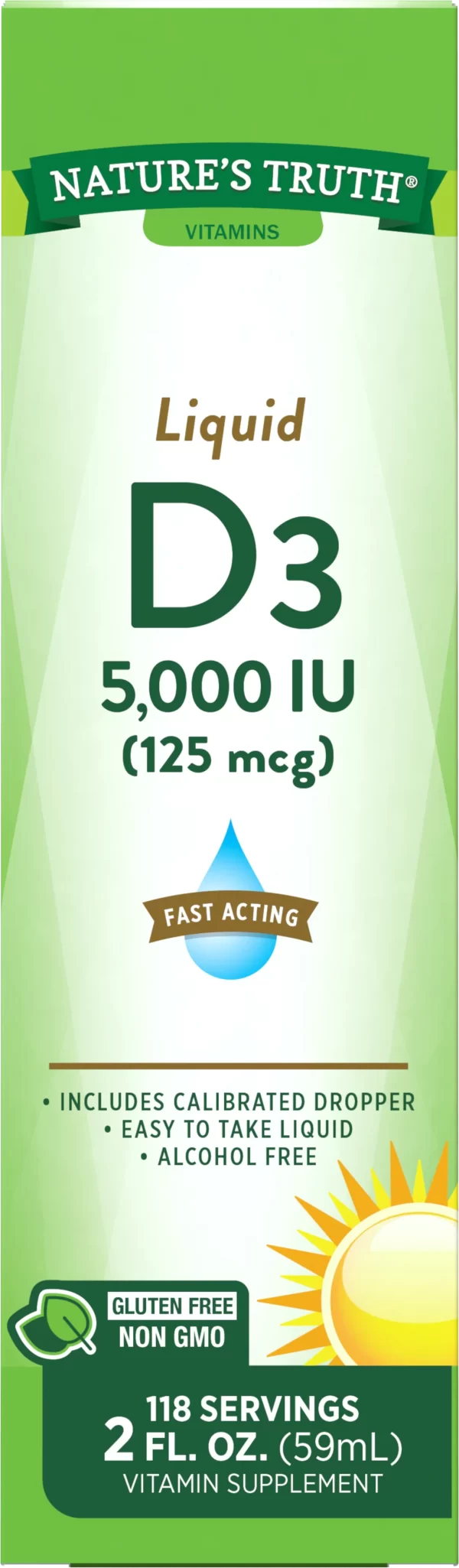 VITAMIN D3 5000 IU (125 MCG) LIQUID