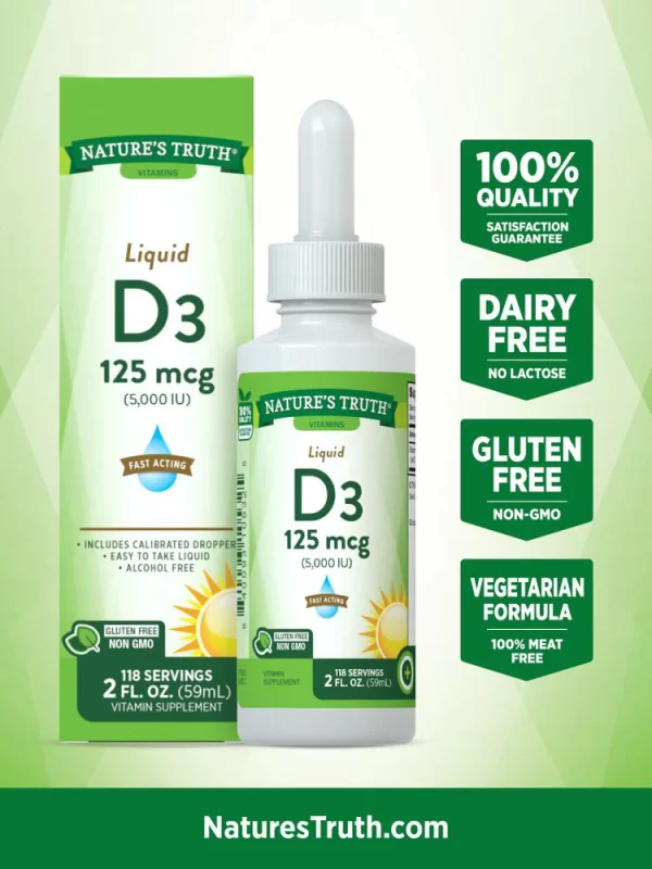 VITAMIN D3 5000 IU (125 MCG) LIQUID - Image 2