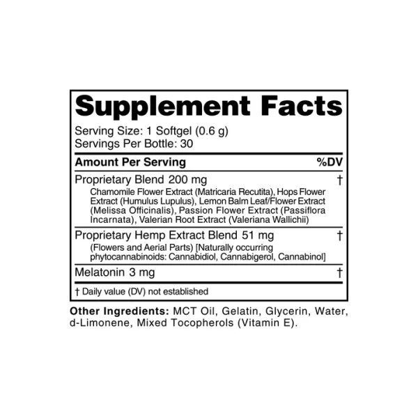 Broad Spectrum CBD PM Softgels - Image 5