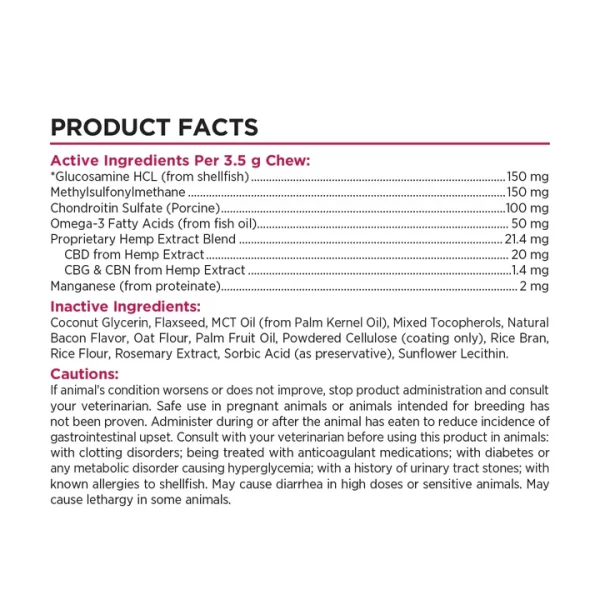 Broad Spectrum CBD Dog Hip + Joint Chews - Image 4