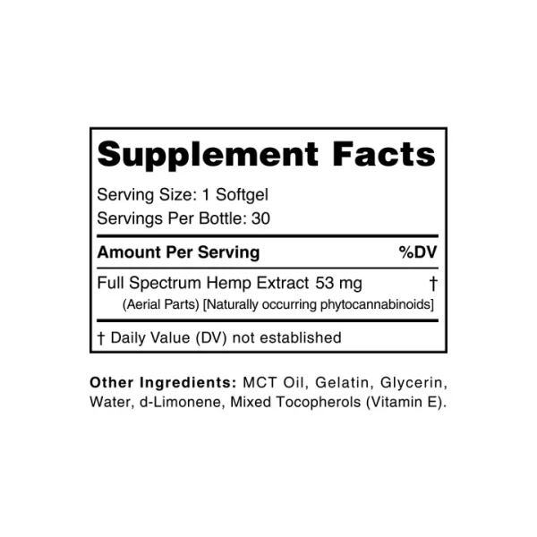 Full Spectrum CBD Softgels - Image 2