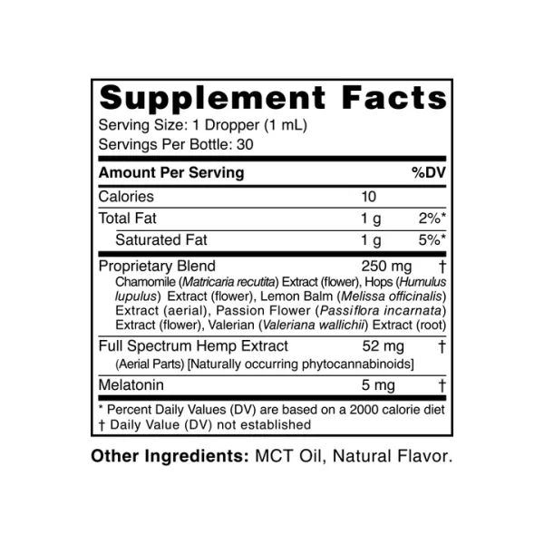 Full Spectrum CBD Sleep Tincture - Image 2