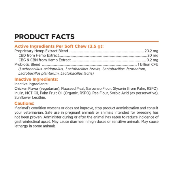 Broad Spectrum CBD Dog Probiotic Chews - Image 3